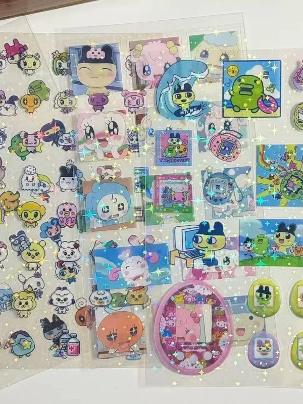 「たまごっち」ピクセル透明ステッカー｜スマホケース用レーザーカット